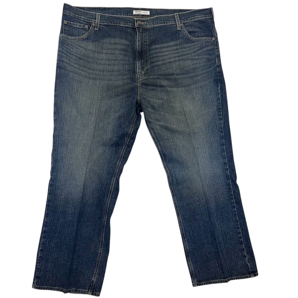 Levi Strauss Signature Mens Bootcut Jeans Size 48x30 PC9-91505-0063